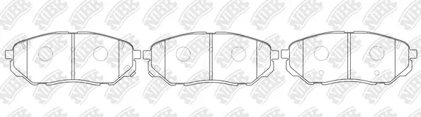 Brake Pad Set, disc brake (PN0662)