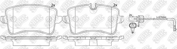 Brake Pad Set, disc brake (PN0478W)