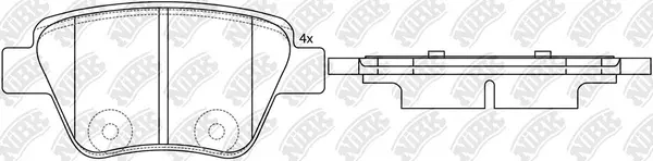 Brake Pad Set, disc brake (PN0550)
