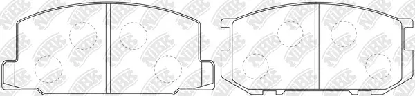 Brake Pad Set, disc brake (PN1081)