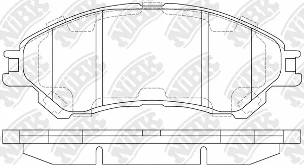 Brake Pad Set, disc brake (PN9809)