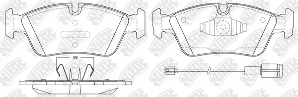 Brake Pad Set, disc brake (PN0510W)