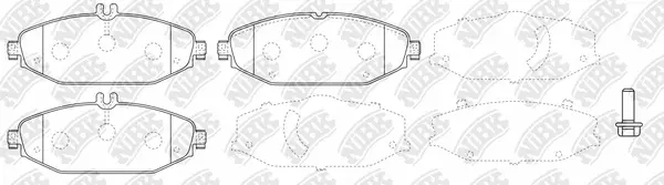 Brake Pad Set, disc brake (PN0574W)