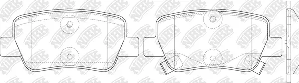Brake Pad Set, disc brake (PN1838)