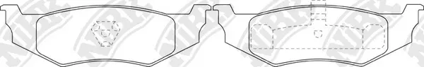 Brake Pad Set, disc brake (PN0149)