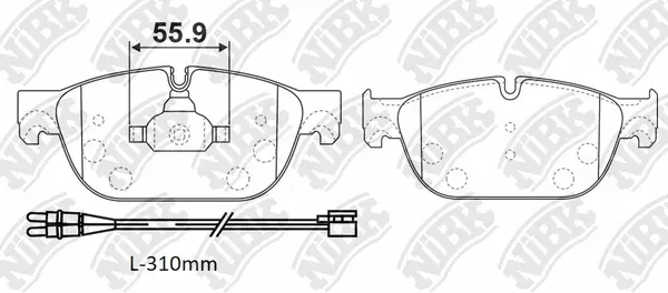 Brake Pad Set, disc brake (PN42001W)