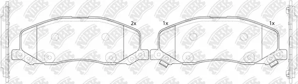 Brake Pad Set, disc brake (PN34001)