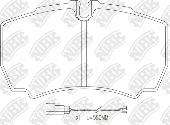 Brake Pad Set, disc brake (PN0338W)