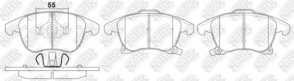 Brake Pad Set, disc brake (PN0668)