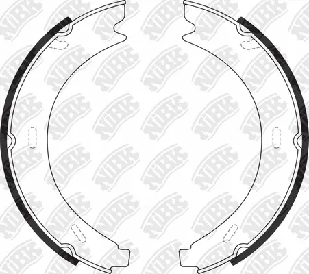 Brake Shoe Set, parking brake (FN0515)