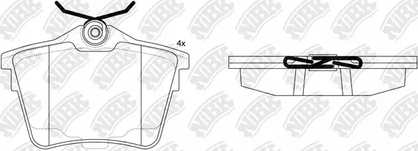 Brake Pad Set, disc brake (PN0468)