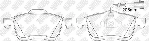 Brake Pad Set, disc brake (PN0748W)