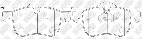 Brake Pad Set, disc brake (PN0153)