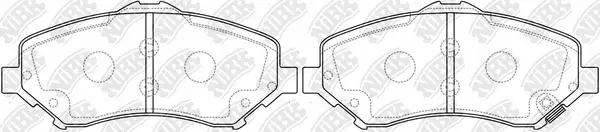 Brake Pad Set, disc brake (PN0496)