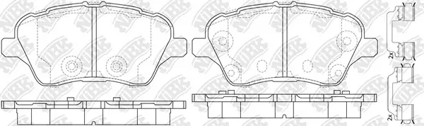 Brake Pad Set, disc brake (PN51010)