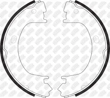 Brake Shoe Set, parking brake (FN11154)