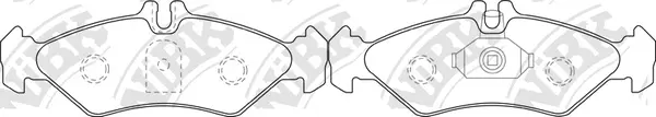 Brake Pad Set, disc brake (PN0168)