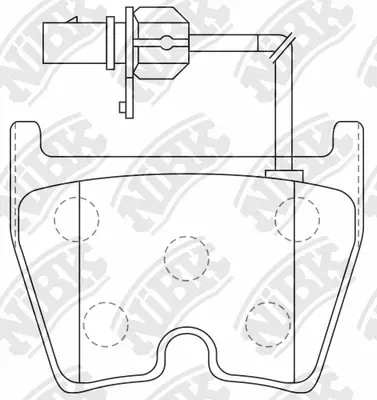 Brake Pad Set, disc brake (PN0432W)
