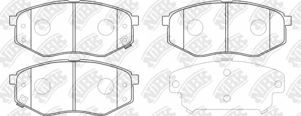 Brake Pad Set, disc brake (PN0704)