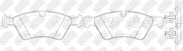 Brake Pad Set, disc brake (PN0500)