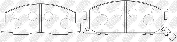 Brake Pad Set, disc brake (PN1218)