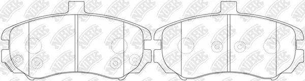 Brake Pad Set, disc brake (PN0419)