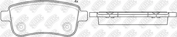 Brake Pad Set, disc brake (PN0381)