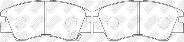 Brake Pad Set, disc brake (PN3172)