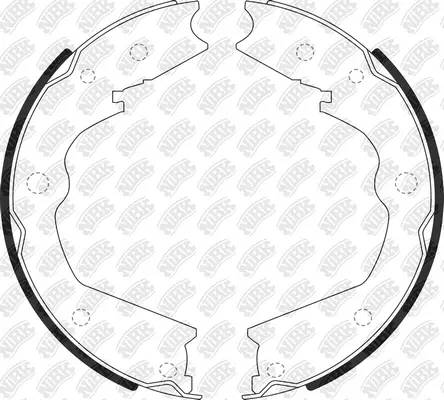 Brake Shoe Set, parking brake (FN0690)
