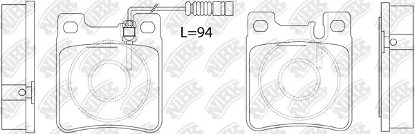 Brake Pad Set, disc brake (PN0030W)