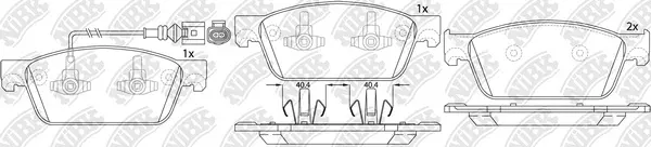 Brake Pad Set, disc brake (PN33001W)