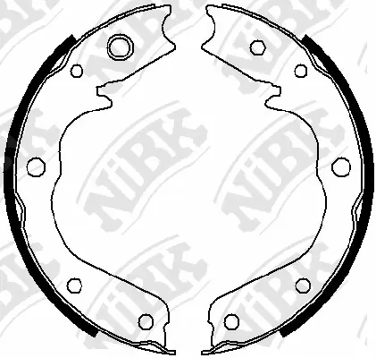 Brake Shoe Set, parking brake (FN0640)