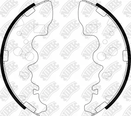 Brake Shoe Set (FN3407)