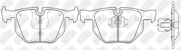 Brake Pad Set, disc brake (PN0228)