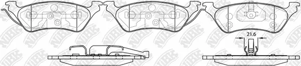 Brake Pad Set, disc brake (PN0309)