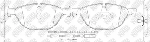 Brake Pad Set, disc brake (PN0385W)