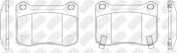 Brake Pad Set, disc brake (PN1851)