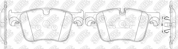 Brake Pad Set, disc brake (PN0045)