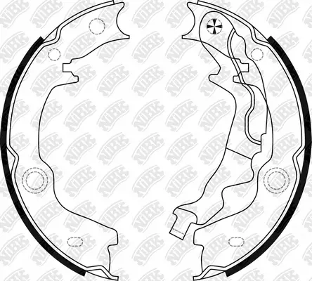 Brake Shoe Set, parking brake (FN0680)