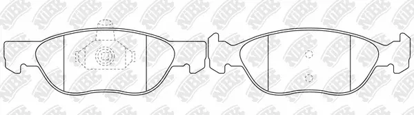 Brake Pad Set, disc brake (PN0212)