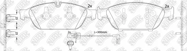 Brake Pad Set, disc brake (PN0556W)
