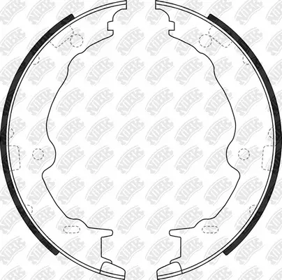 Brake Shoe Set, parking brake (FN0700)