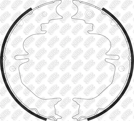 Brake Shoe Set, parking brake (FN0642)