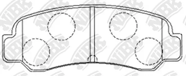 Brake Pad Set, disc brake (PN1109)