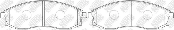 Brake Pad Set, disc brake (PN2824)