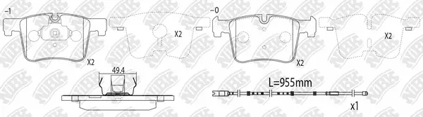 Brake Pad Set, disc brake (PN0558W)