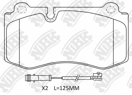 Brake Pad Set, disc brake (PN0453W)