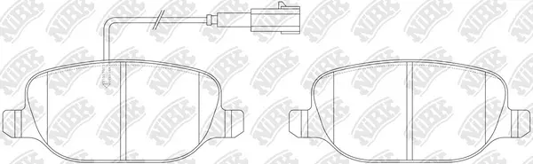 Brake Pad Set, disc brake (PN0324W)