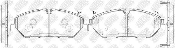 Brake Pad Set, disc brake (PN0862)