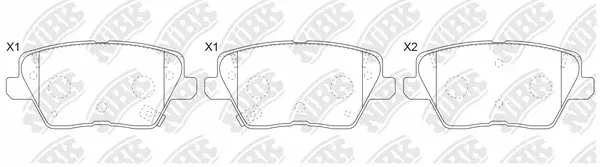 Brake Pad Set, disc brake (PN0795)